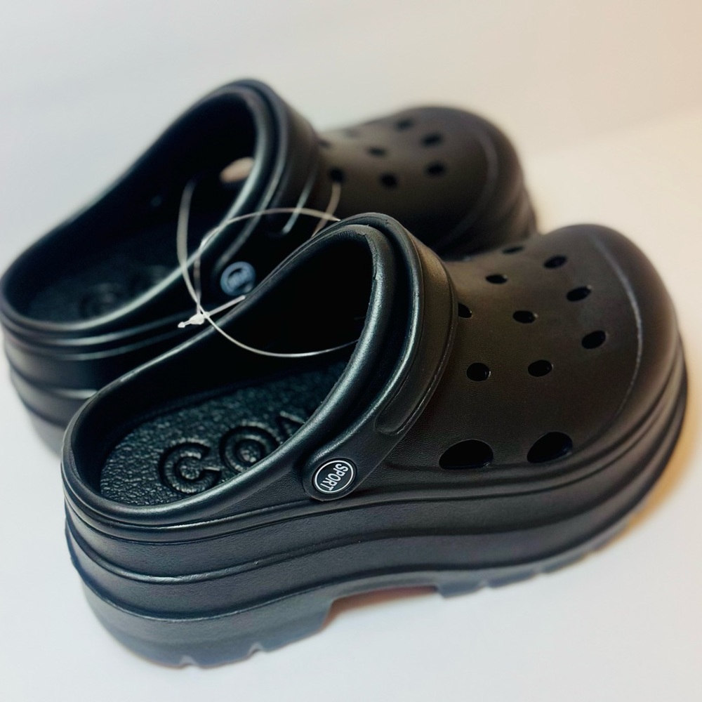 Trendy Black Platform Clogs Size US 8.5-9.5 | EU 40-41 | NWT - Picture 7 of 12
